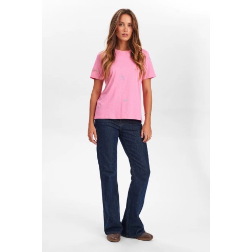 Camiseta Nümph Nusuis T-Shirt Pink Carnation