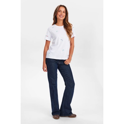 Camiseta Nümph Nusuis T-Shirt Bright White