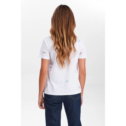 Camiseta Nümph Nusuis T-Shirt Bright White