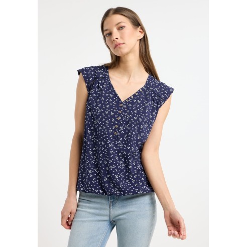 Ragwear Saltty Print Blouse