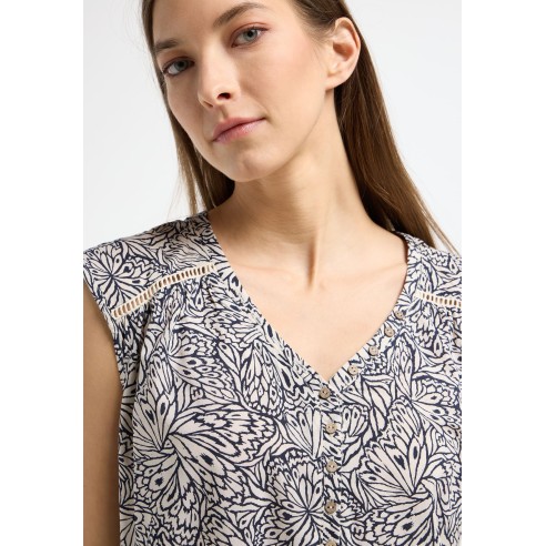 Ragwear Saltty Print Blouse