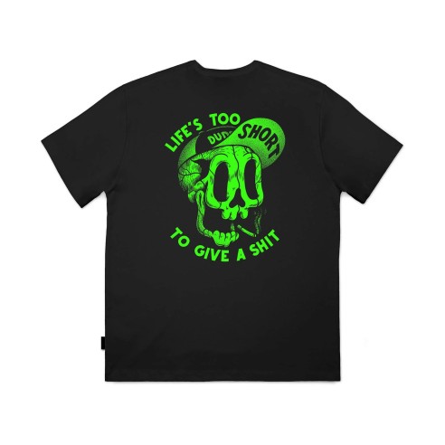 The Dudes Too Short Smokes Neon T-Shirt Black