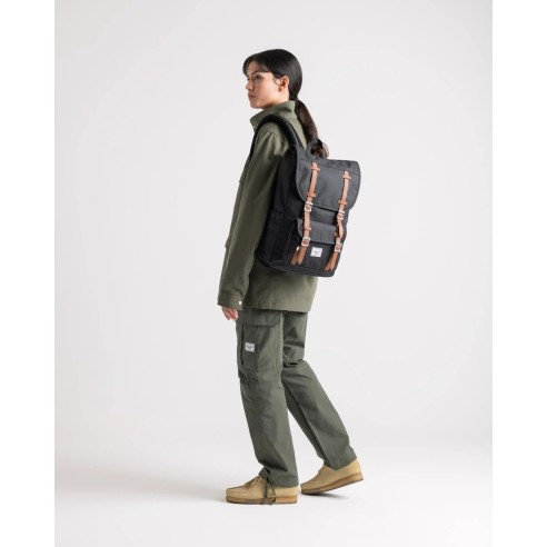 Mochila Herschel Little America Mid Volume - Material reciclado