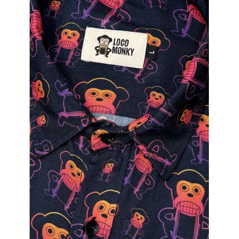 Camisa Loco Monky Loco Neon