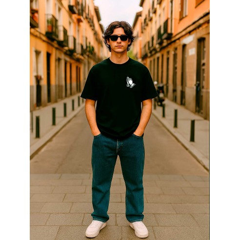 Camiseta Loco Monky Bendita locura II Negro