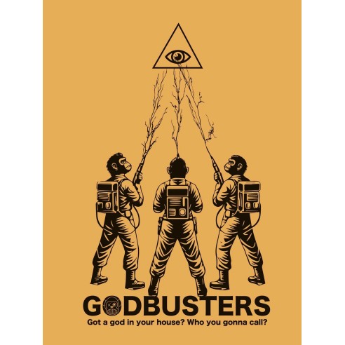 Loco Monky Godbusters Moustard T-Shirt