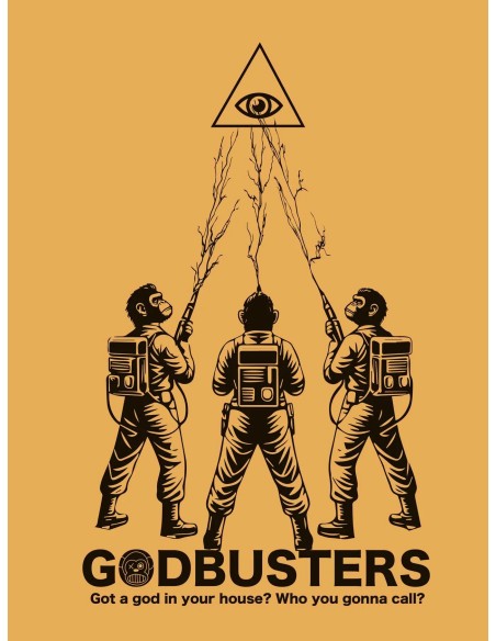 Loco Monky Godbusters Moustard T-Shirt
