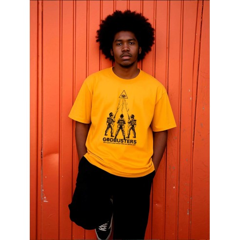 Camiseta Loco Monky Godbusters Mostaza