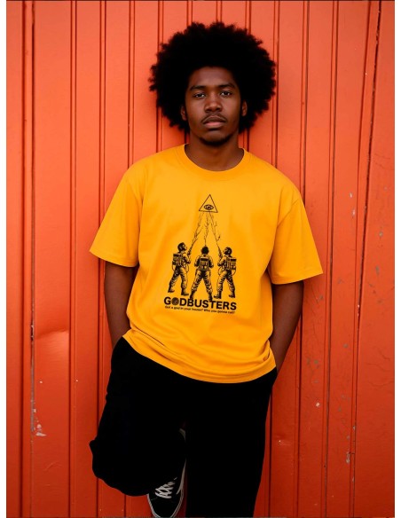 Loco Monky Godbusters Moustard T-Shirt