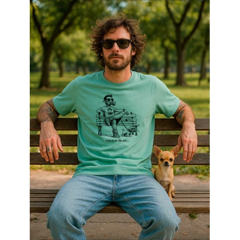 Camiseta Loco Monky Love is in the air Verde