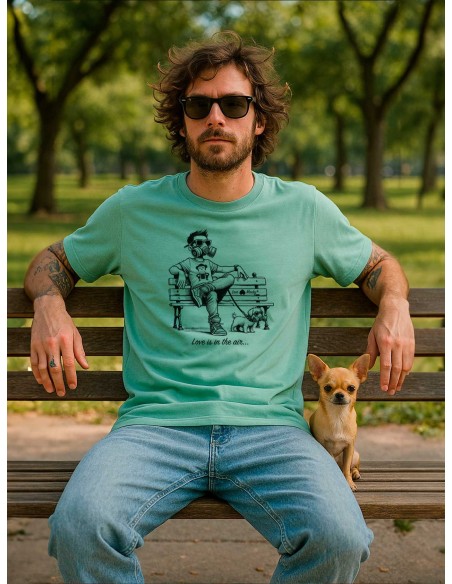 Loco Monky Love is in the air Green T-Shirt