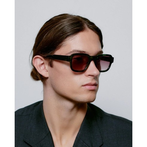 A.KJAERBEDE Halo Green Marble Transparent, Gafas de sol