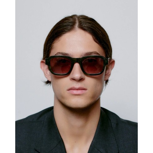 A.KJAERBEDE Halo Green Marble Transparent, Gafas de sol