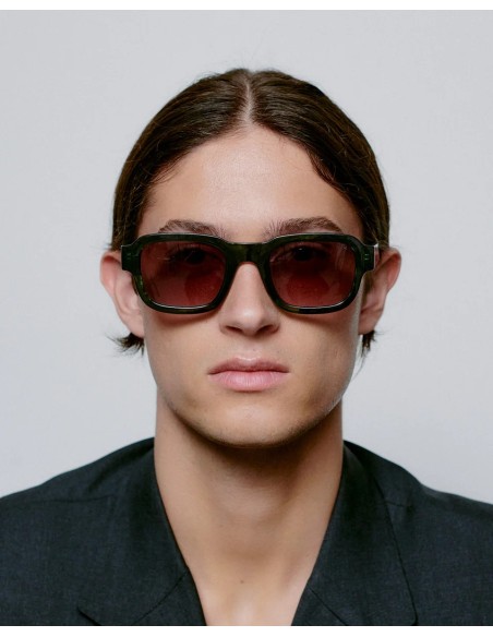 A.KJAERBEDE Halo Green Marble Transparent Sunglasses
