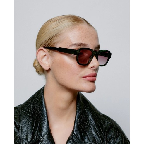 A.KJAERBEDE Halo Green Marble Transparent, Gafas de sol