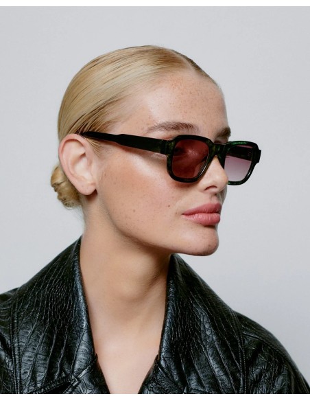 A.KJAERBEDE Halo Green Marble Transparent, Gafas de sol