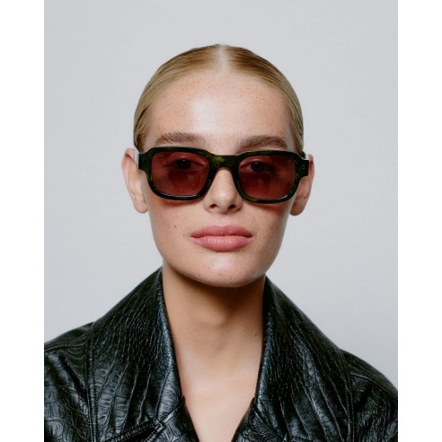 A.KJAERBEDE Halo Green Marble Transparent, Gafas de sol