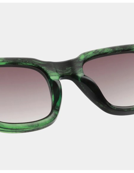 A.KJAERBEDE Halo Green Marble Transparent Sunglasses