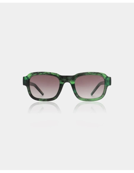 A.KJAERBEDE Halo Green Marble Transparent Sunglasses