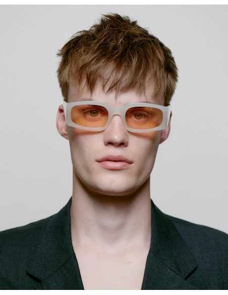 A.Kjaerbede Alex Cream Bone Sunglasses