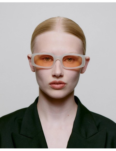 A.Kjaerbede Alex Cream Bone Sunglasses
