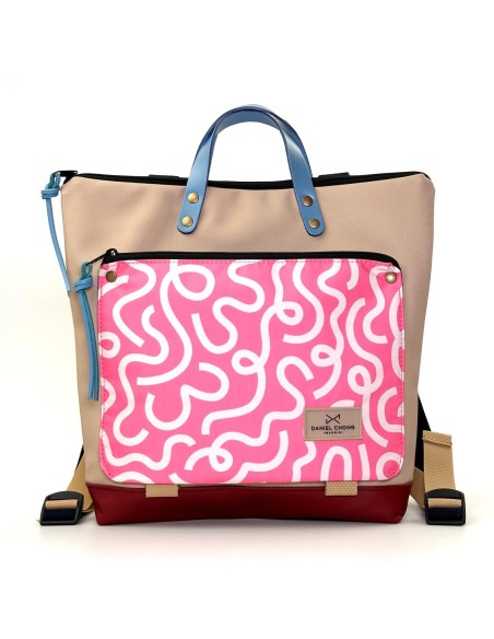 Mochila Daniel Chong Book Holder Cuadrada impermeable - UNISEX