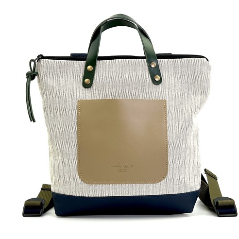 Daniel Chong Mini Squared Herringbone Backpack