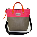 Bandolera Daniel Chong mini con asas Rattan Marino