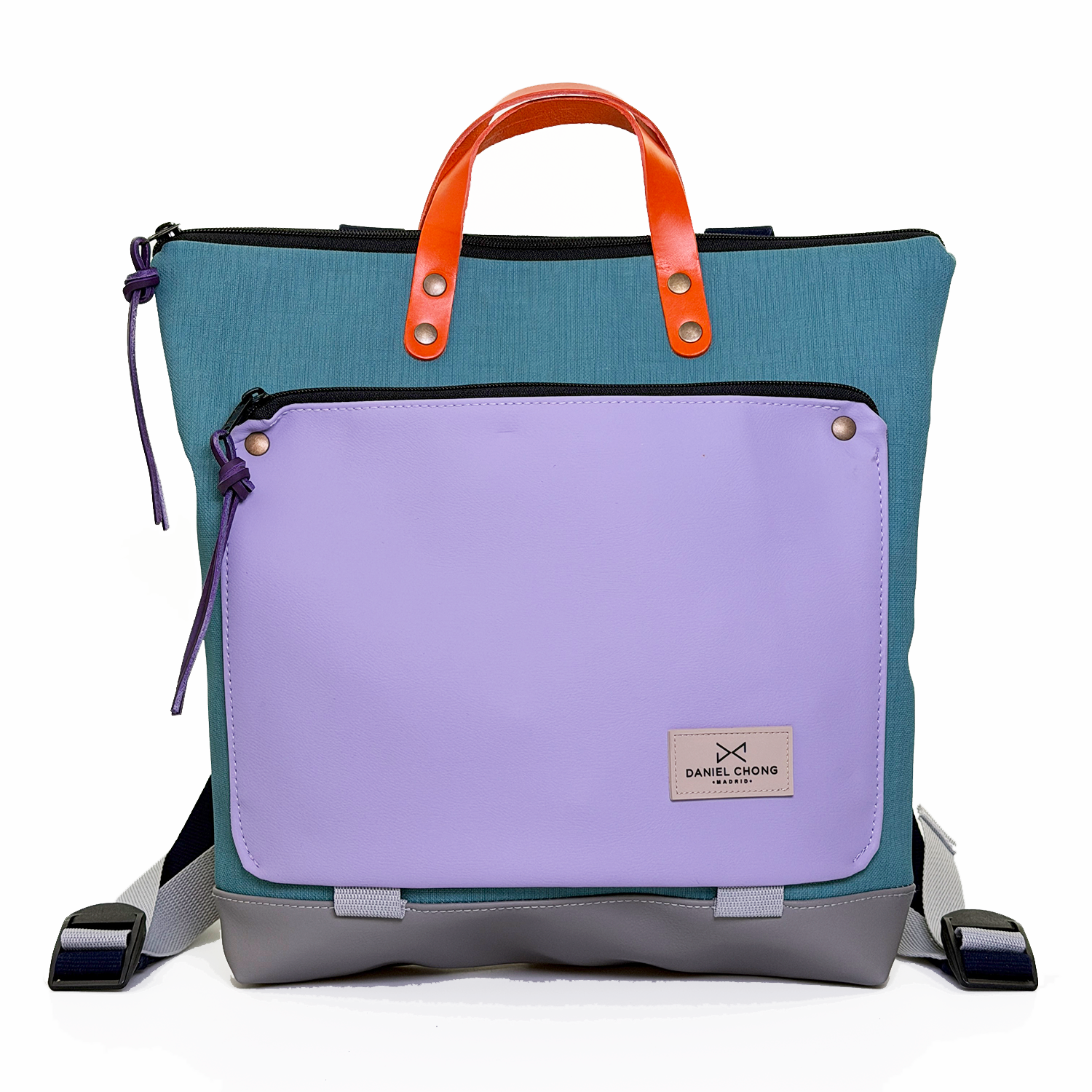 Mochila Daniel Chong book holder cuadrada impermeable DZ