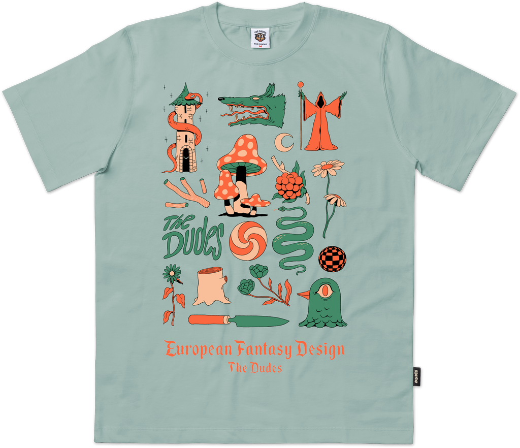 Camiseta The Dudes European Fantasy Design Aloe