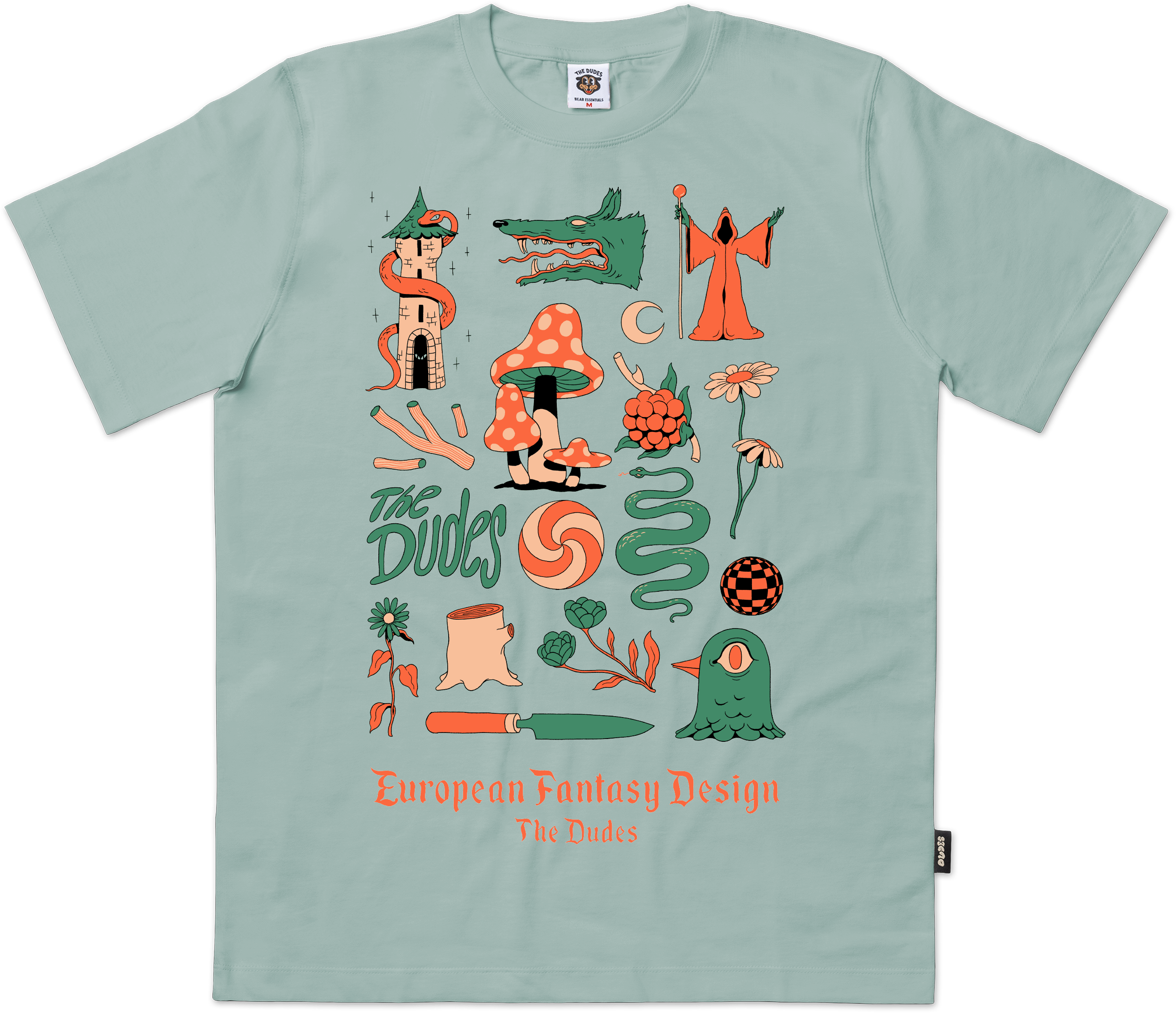 Camiseta The Dudes European Fantasy Design Aloe
