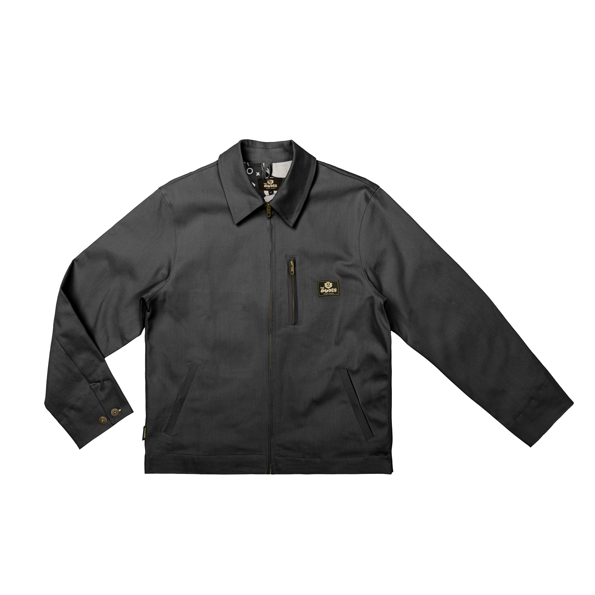 Chaqueta The Dudes Flashy Pattern Jacket Tom Classic Negro