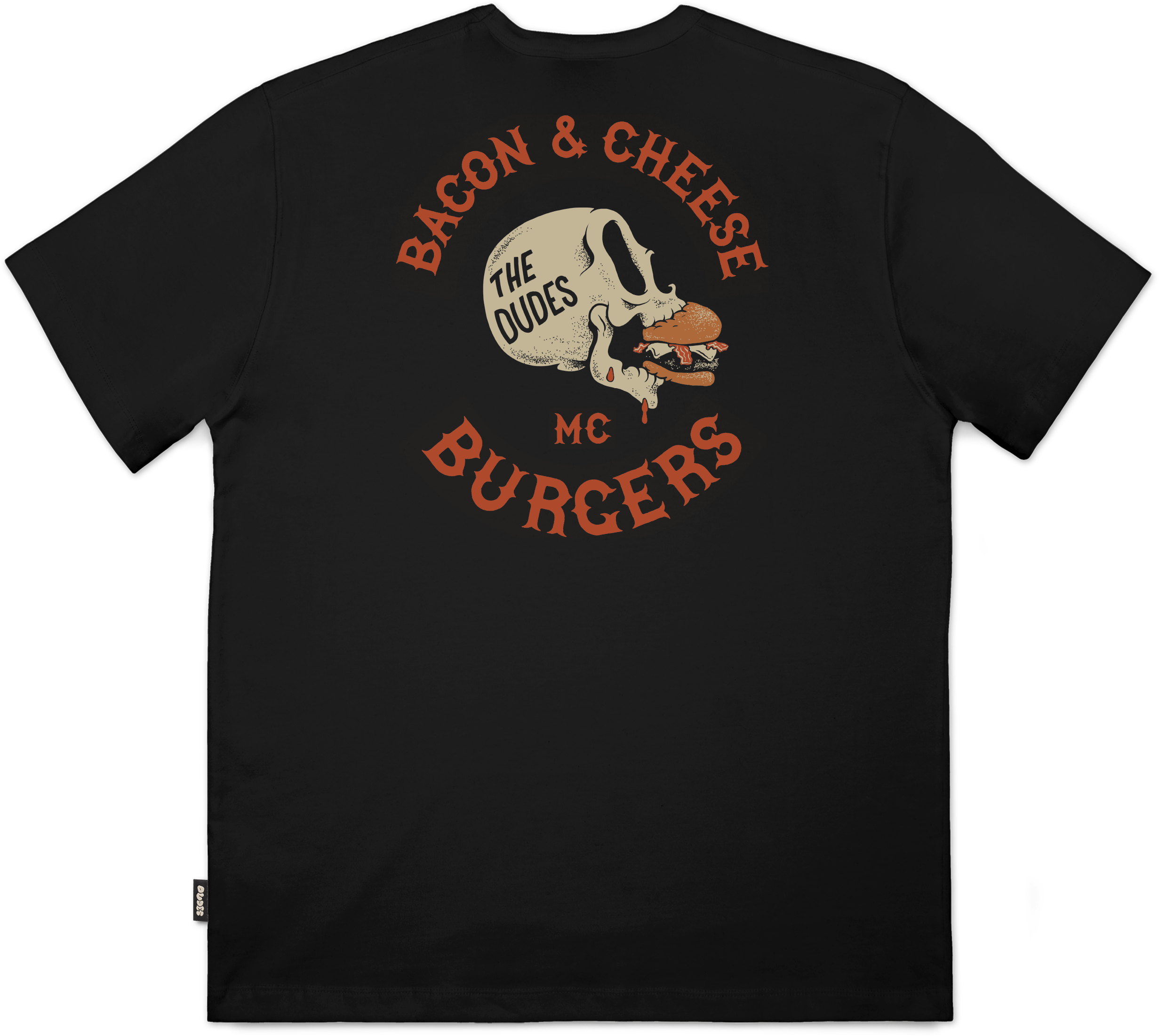 Camiseta The Dudes Bacon & Cheese Negro