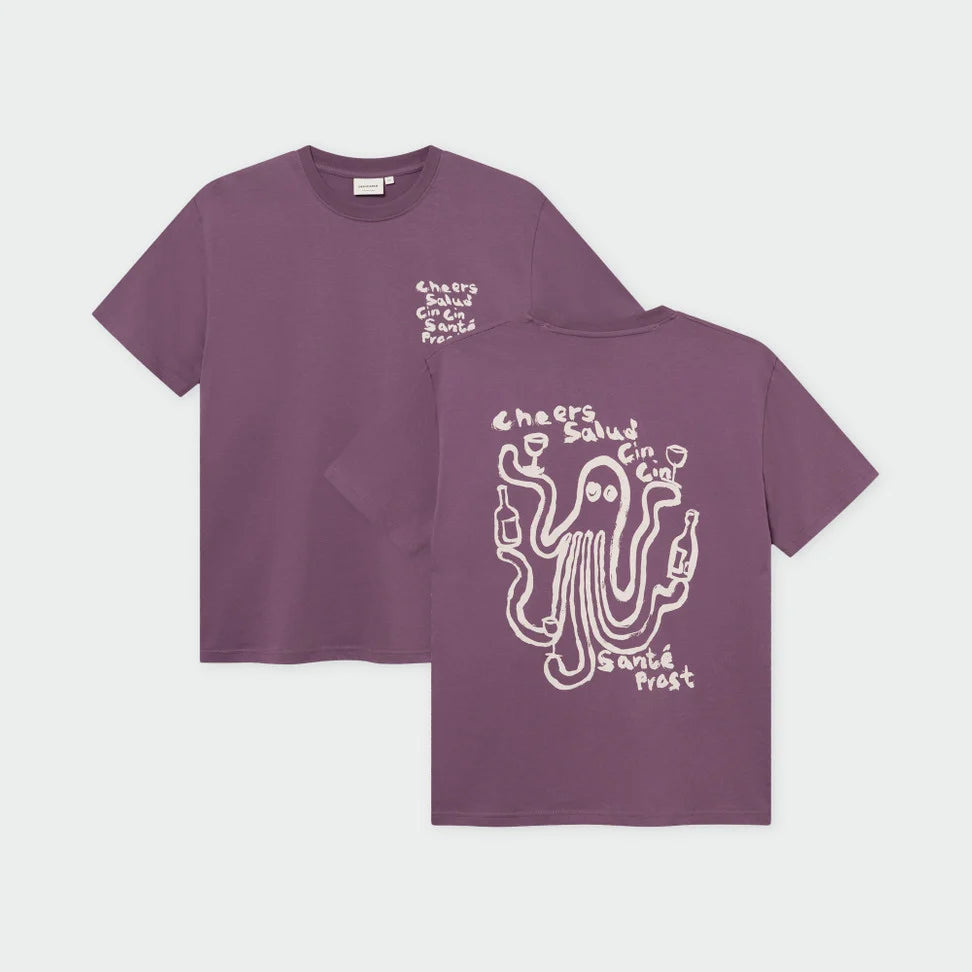 Dedicated Stockholm Cheers T-Shirt Berry Purple