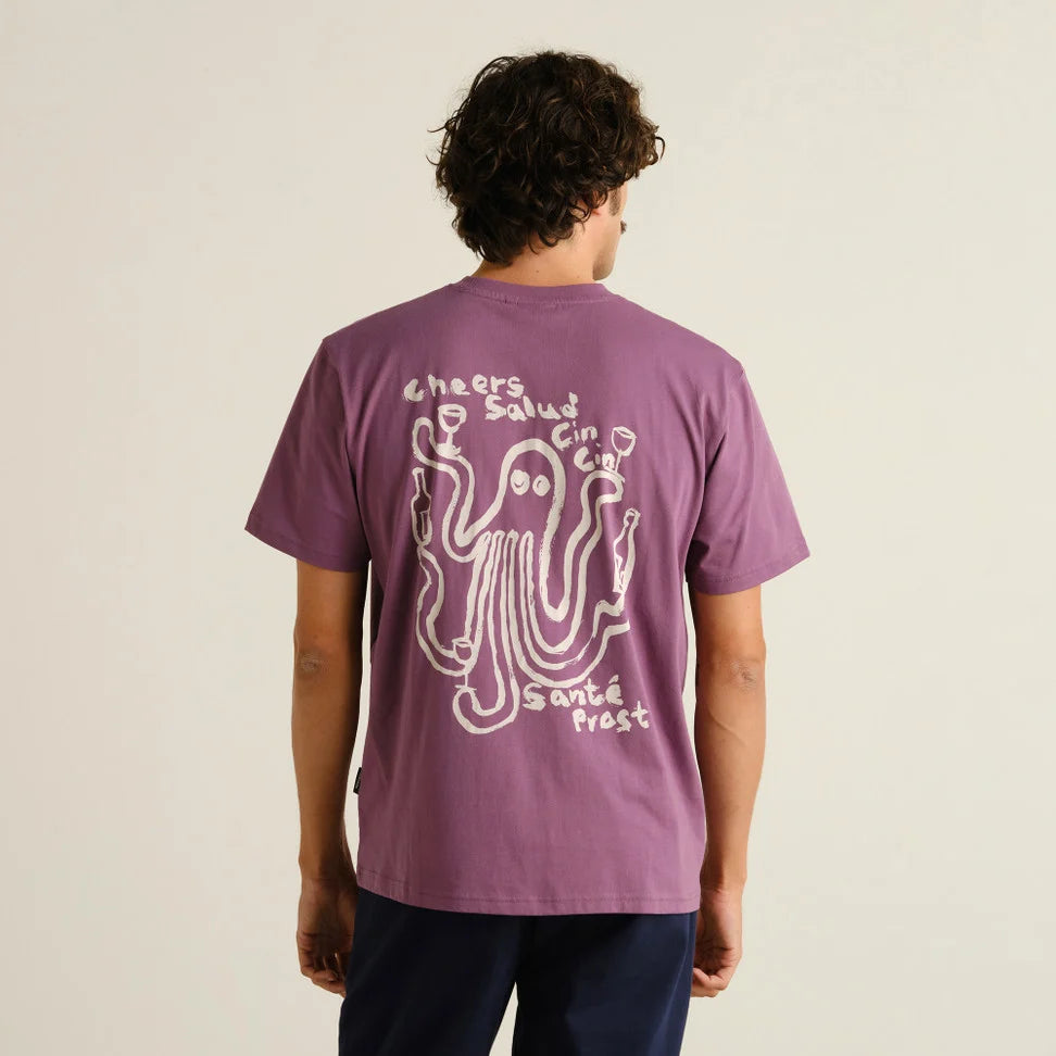 Dedicated Stockholm Cheers T-Shirt Berry Purple