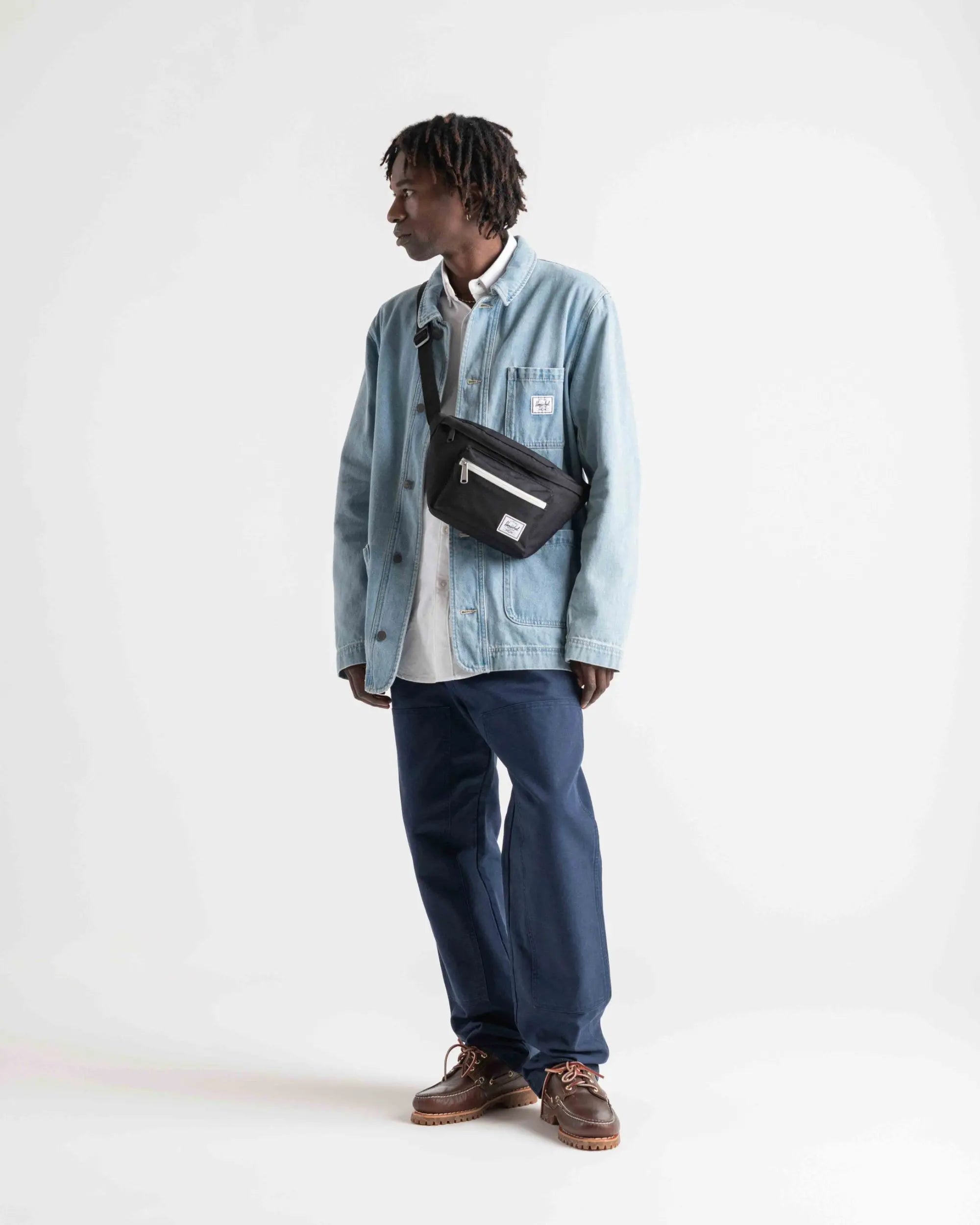 Riñonera Herschel Pop Quiz Hip Pack Raven Crosshatch