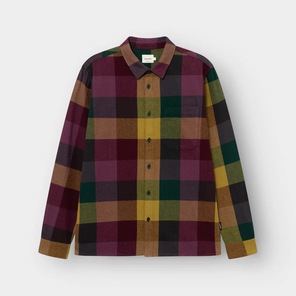 Dedicated Rute Flannel Check Bold Multi-color Shirt