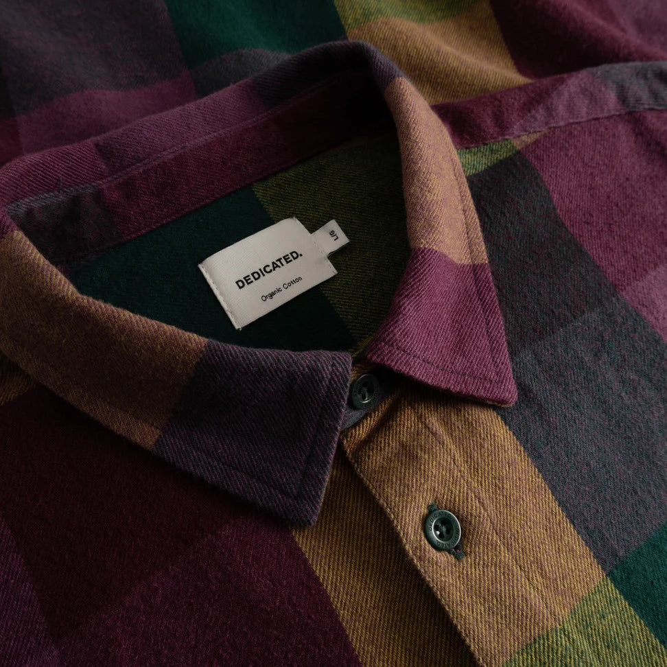 Dedicated Rute Flannel Check Bold Multi-color Shirt