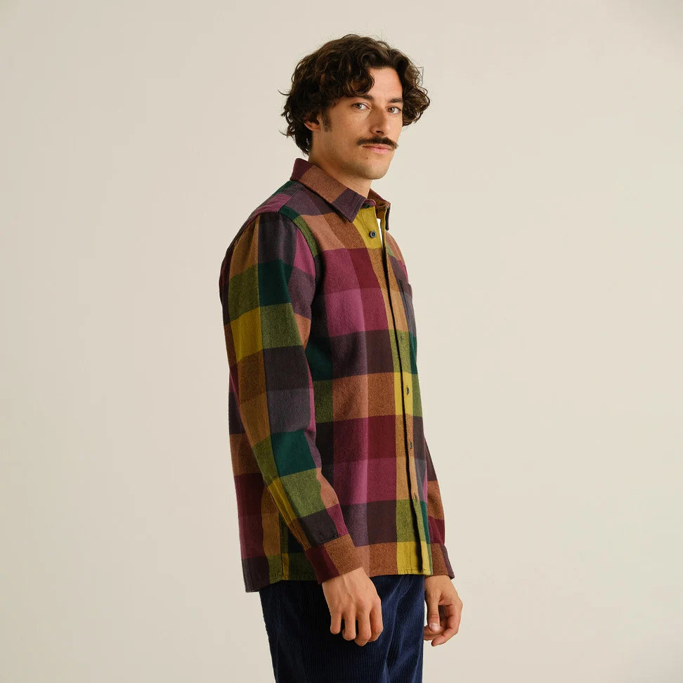 Dedicated Rute Flannel Check Bold Multi-color Shirt