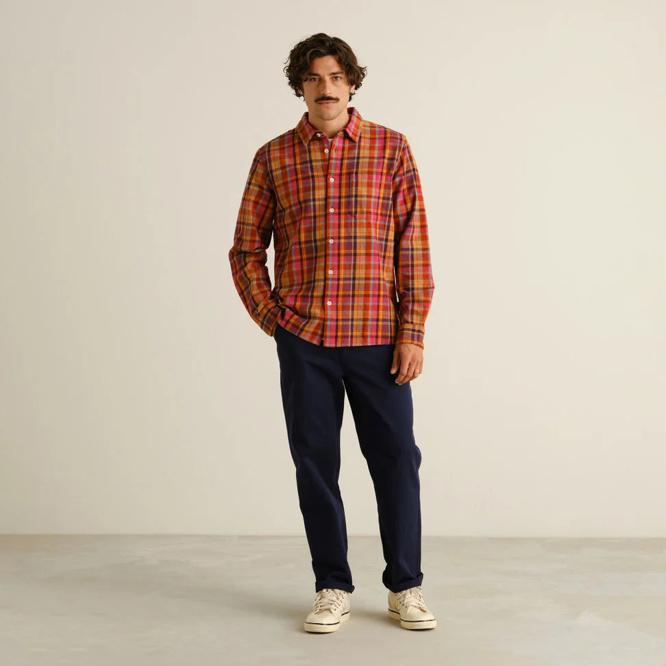 Dedicated Rute Flannel Madras Check Multi-colored Shirt