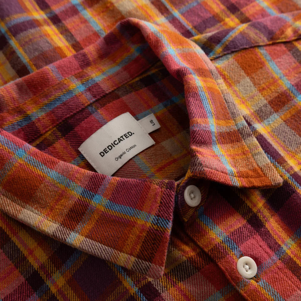 Dedicated Rute Flannel Madras Check Multi-colored Shirt
