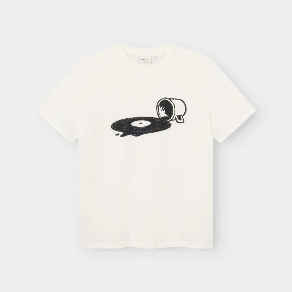 Dedicated Stockholm Spilled Off White T-Shirt