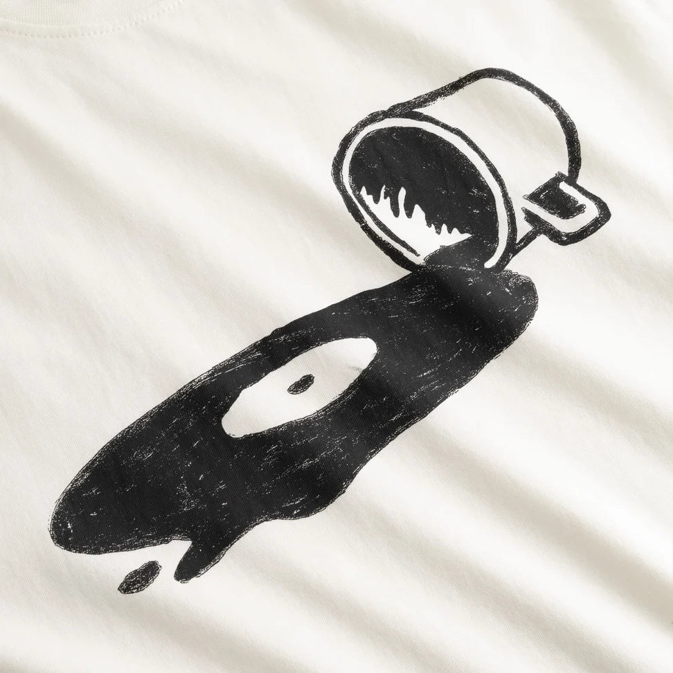 Dedicated Stockholm Spilled Off White T-Shirt