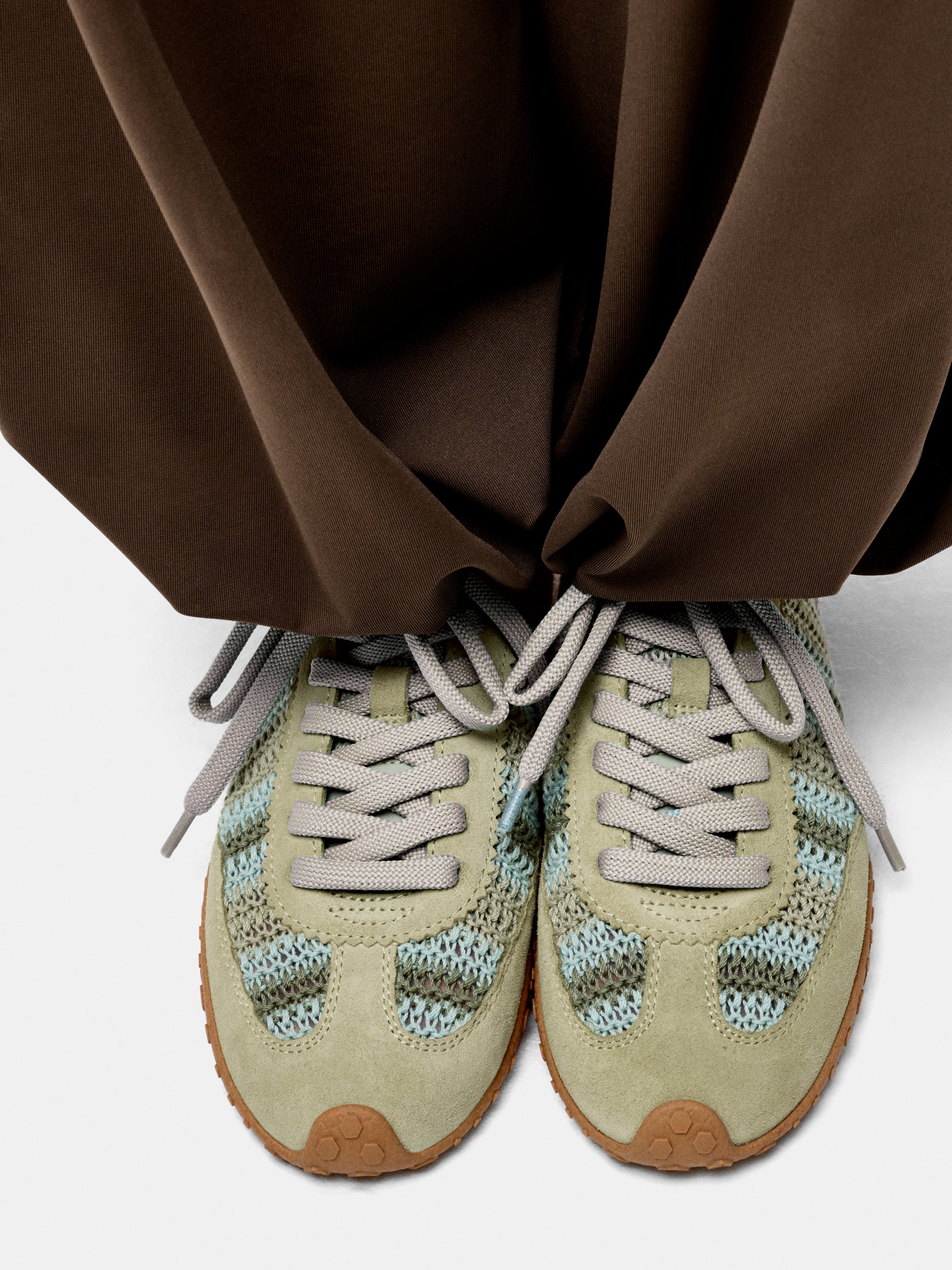 Zapatillas Hoff Bridge Woven Crochet Mint Mujer