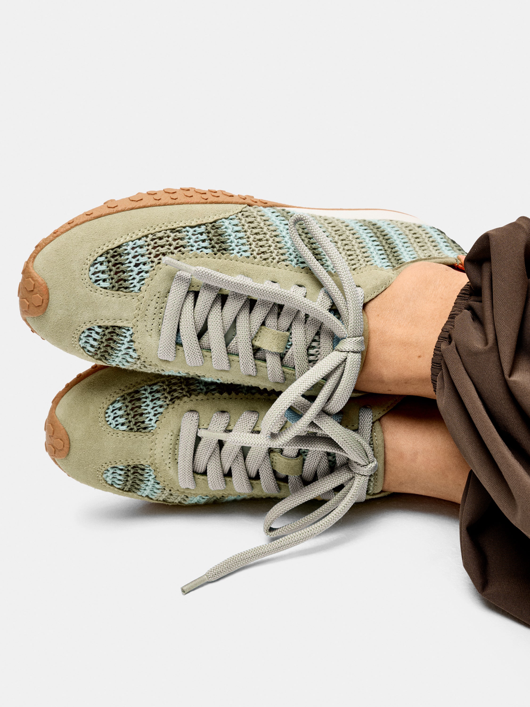 Zapatillas Hoff Bridge Woven Crochet Mint Mujer