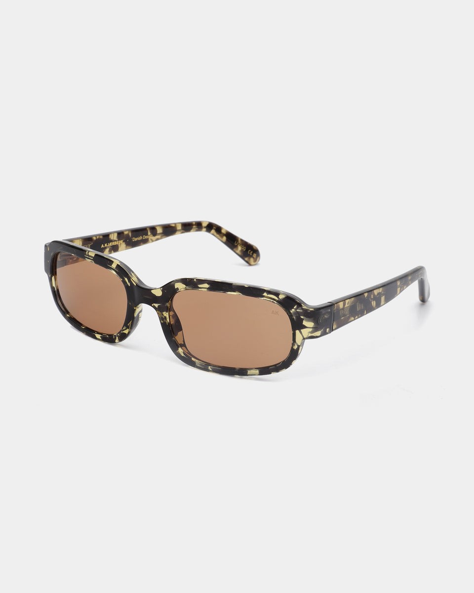 A.KJAERBEDE Will Black/Yellow Tortoise, Gafas de Sol