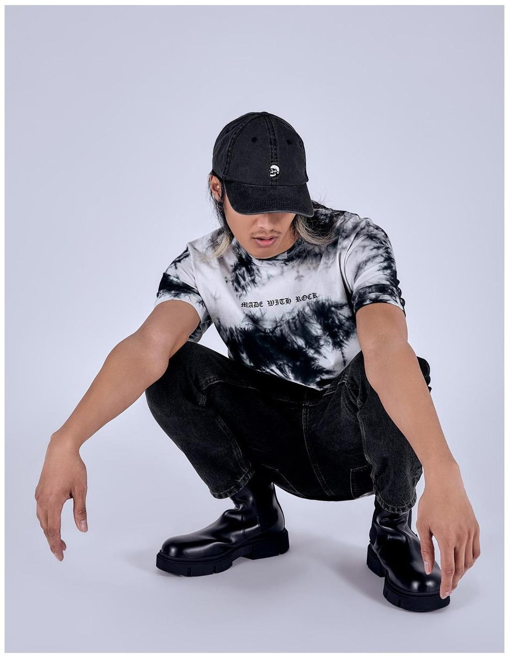 Gorra Le Crane Washed cap Black