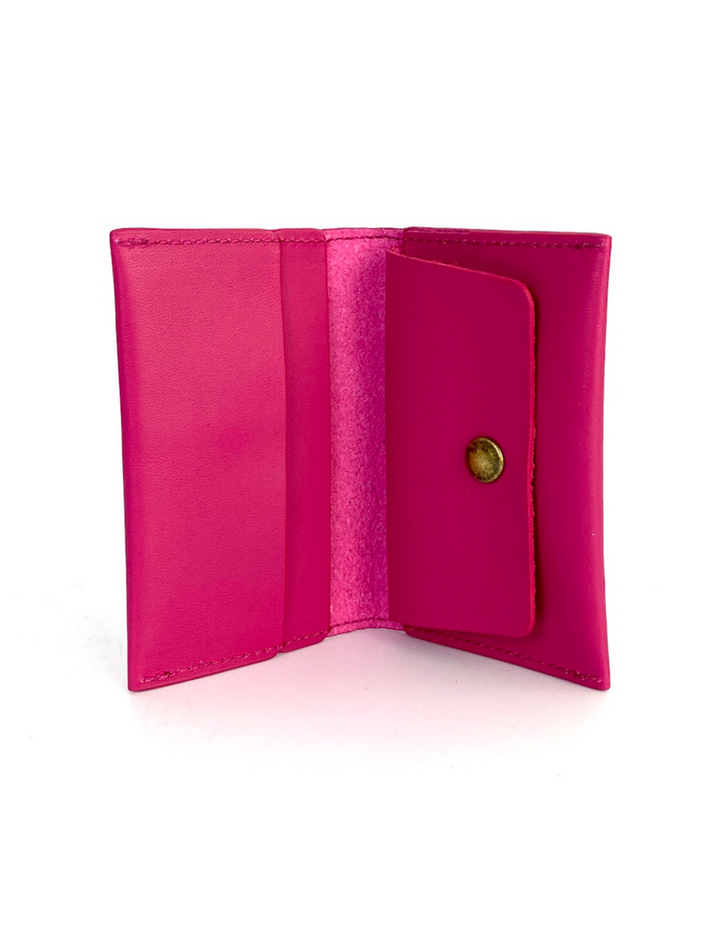 Tarjetero con monedero Daniel Chong Fucsia
