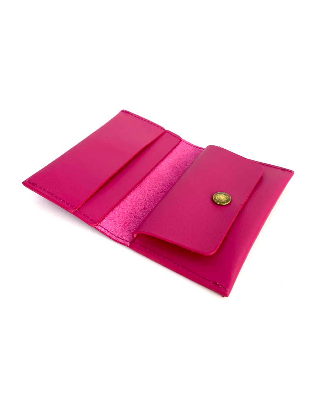 Tarjetero con monedero Daniel Chong Fucsia