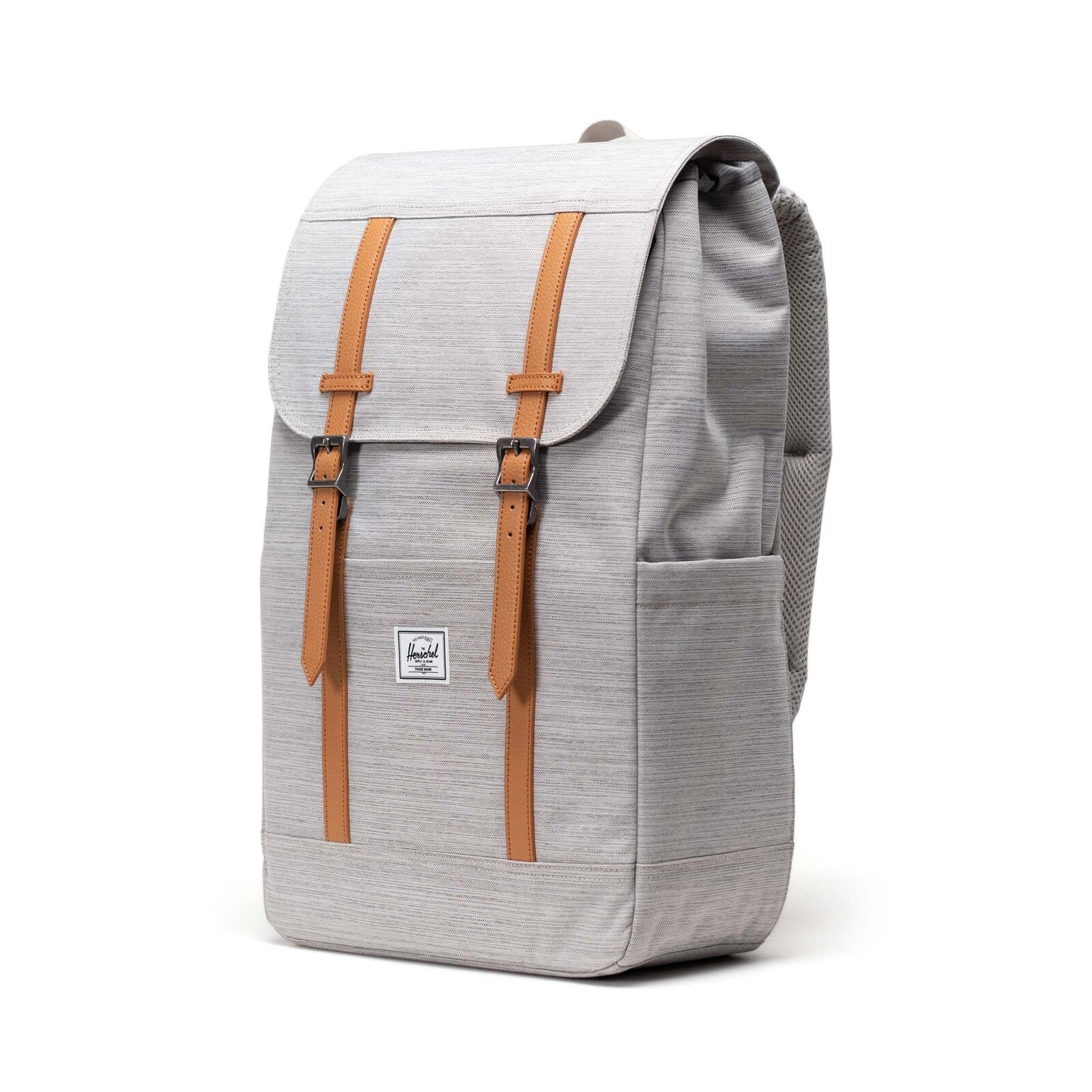 Mochila Herschel Retreat Light Grey Crosshatch